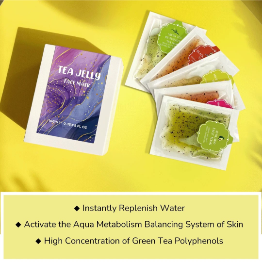 1000017030 Tea Jelly Face Mask Skin Brightening Pore Cleansing Peel Off Mask
