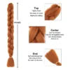 Xpression Jumbo Braiding Hair 82 Inches 165g Crochet Pre Stretched Twist Braids Faux Locs Extensions