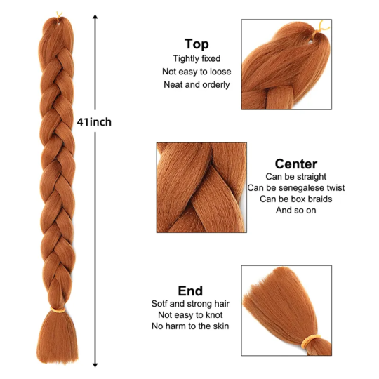 1000017748 Xpression Jumbo Braiding Hair 82 Inches 165g Crochet Pre Stretched Twist Braids Faux Locs Extensions