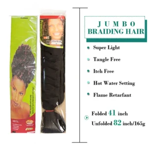 Xpression Jumbo Braiding Hair 82 Inches 165g Crochet Pre Stretched Twist Braids Faux Locs Extensions
