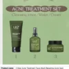Acne Treatment Skin Care Set Cleansing Acne Face Cleanser Unclog Pores Acid Toner Repairing Cream